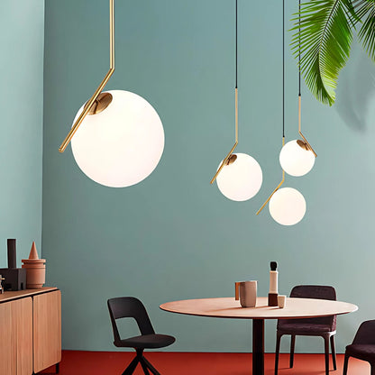 Lustra LOFT Haven, 1x E27, Alb Auriu, Metal, Inaltime Reglabila, Modern