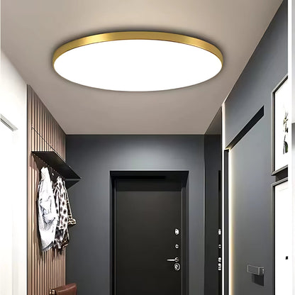 Plafoniera LED SOLIS 27cm 20W Lumina Rece Auriu