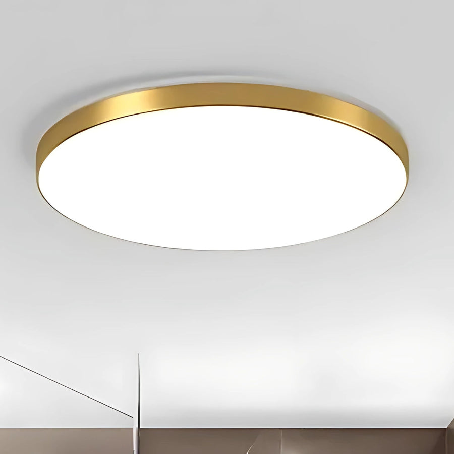 Plafoniera LED SOLIS 37cm 33W Lumina Rece Auriu