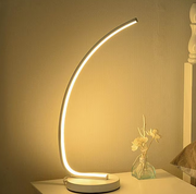 Veioza LED Nemesis, 14W, Lumina Rece/Calda/Neutra, Metal si Acril, Alb