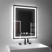 Oglinda LED Rectangulara, 45x60cm, Verite MotionGlow Marcello, Sistem Dezaburire, Ceas & Termometru, Dimabila