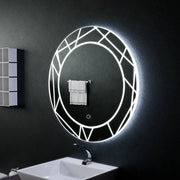 Oglinda LED Touch ASTRIX, 70cm, 6000K, Dimabila, Sistem Dezaburire