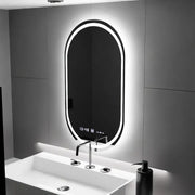 Oglinda LED Ovala, 60x80cm, Eminence MotionGlow Marcello, Sistem Dezaburire, Ceas & Termometru, Dimabila