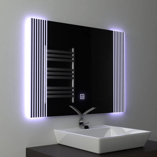 Oglinda LED Rectangulara, 80x60cm, Infinity Frame Basic Touch 1005S-20A