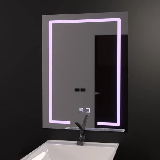 Oglinda LED Rectangulara 60x80cm, Touch Vesta, Sistem Dezaburire, Dimabila