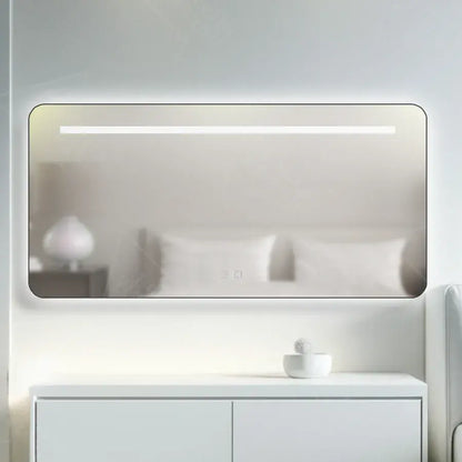 Oglinda LED Rectangulara, 110x65cm, Touch Estassia Marcello,  Sistem dezaburire, Dimabila
