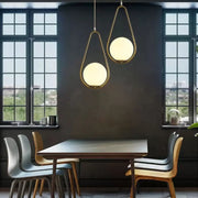 Lustra LOFT Haven, 1x E27, Alb Auriu, Metal, Inaltime Reglabila
