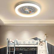 Lustra LED ROCKET 49W, Diametru 49cm, lumina Rece/Calda/Neutra, Alb Albastru
