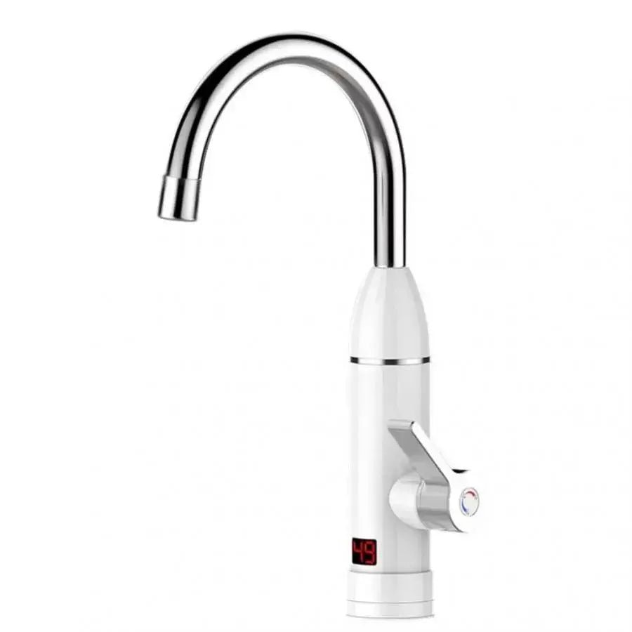 Robinet Electric Instant pentru Apa Calda, Afisaj LCD, Alb, LZ-501X