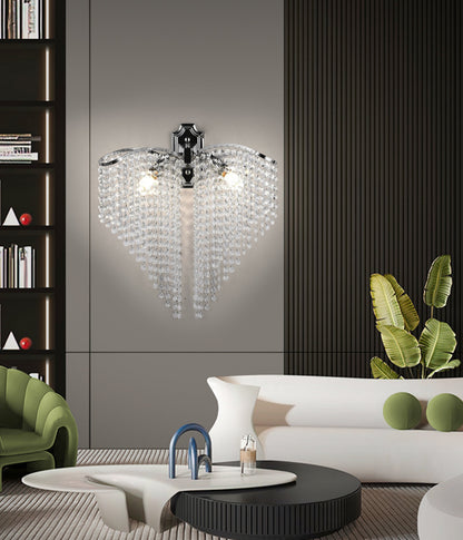 Aplica Cristal Ander 2x E14 Crom Lucios, Siraguri de cristale