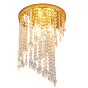 Lustra Cristal LINDERHOF Petito , Diametru 30cm, 2xE14, Auriu Lucios