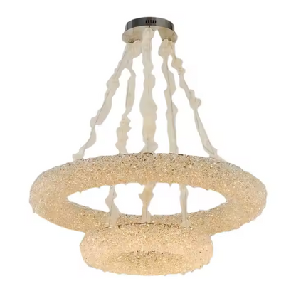 Candelabru Cristal, PRAGA Imperio, 78W, Diametru 71cm, Lumina Rece/Calda/Neutra, Auriu, Inaltime Reglabila