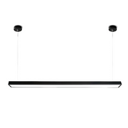 Lustra LED suspendata DARIN, 120cm, 23W, Inaltime Reglabila, Lumina Rece, Negru