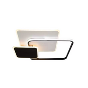 Lustra LED cu telecomanda ANEMONA 71W, 3 Patrate, lumina Rece/Calda/Neutra, Dimabila, Negru