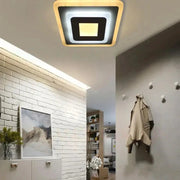 Lustra LED MORNIKA 14W, Diametru 25cm, Patrata, lumina Neutra, Alb